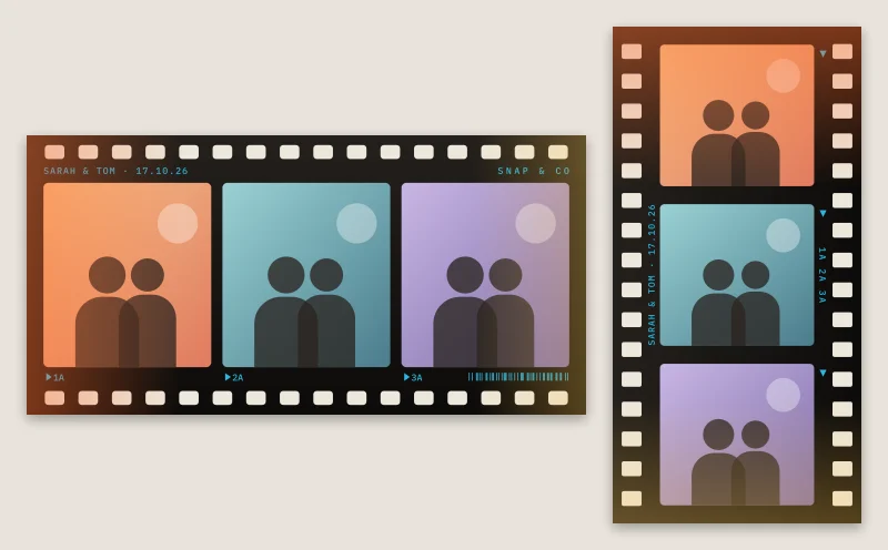 Film strip, from Signature layouts